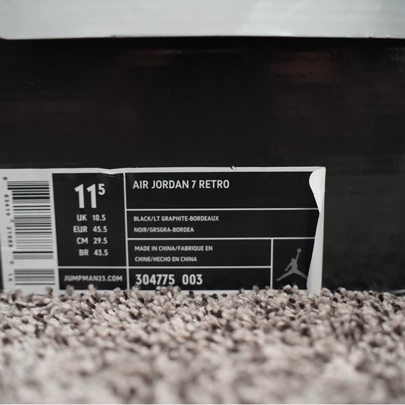 2011 Jordan 7 bordeaux - Picture 7 of 8